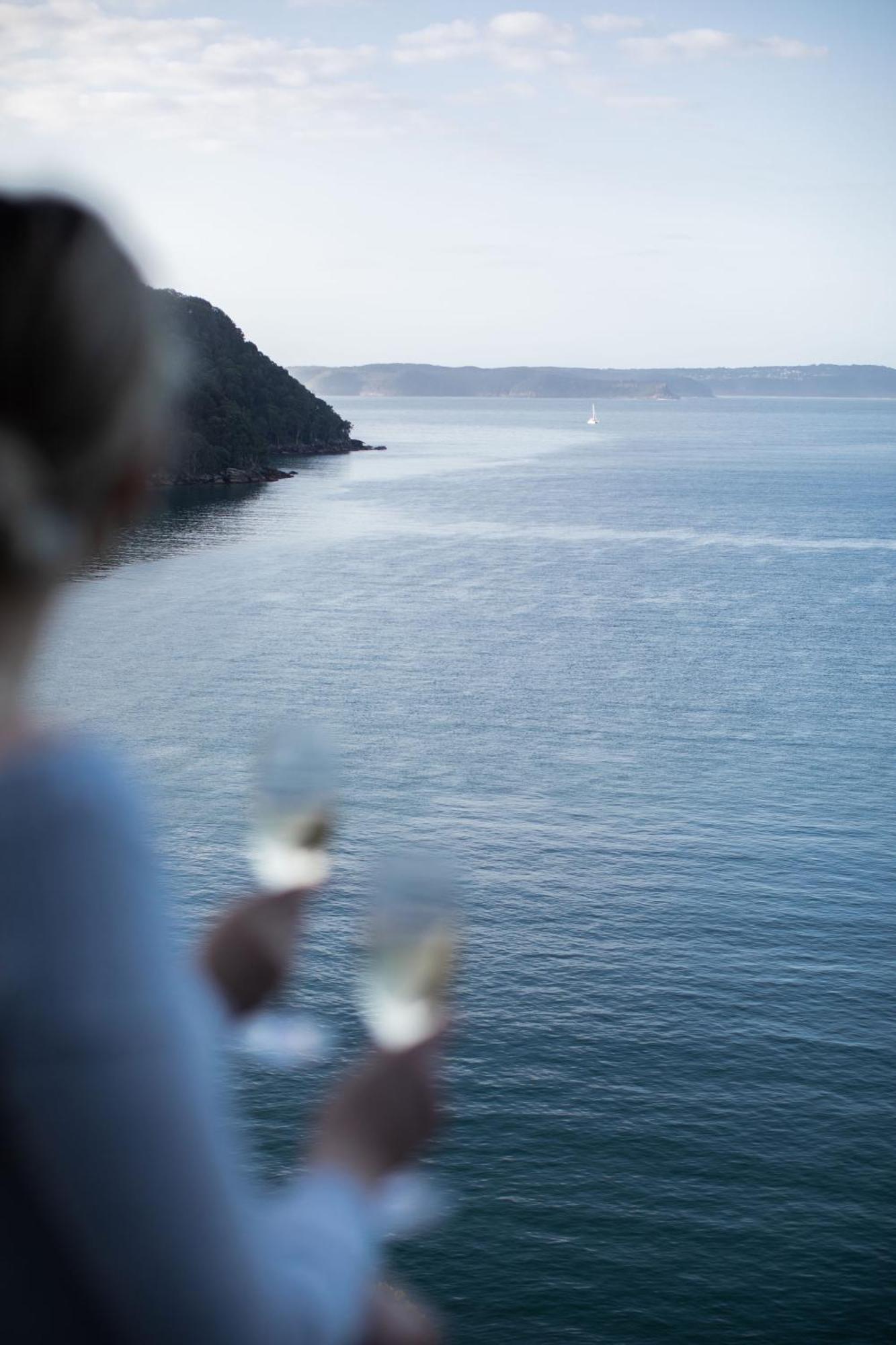 Villa Cape Mackerel Cabin with Magic Palm Beach & Pittwater Views Great Mackerel Beach Exterior foto